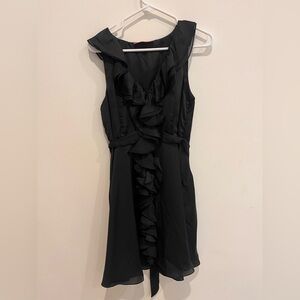 Short Black Ruffle Dress (M)